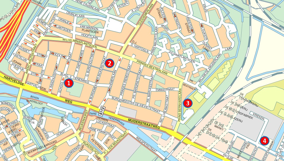 Plattegrond Diemen centrum